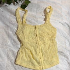 Yellow Sleeveless Top